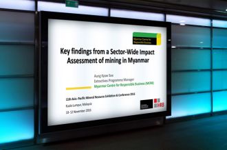 Findings from the Mining Sector-Wide Impact Assessment Presented in Geneva and KL